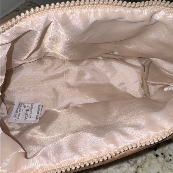 My Tagalongs Mine. Shimmering Blush Puffer Cosmetic Makeup Bag - Picture 3 of 3